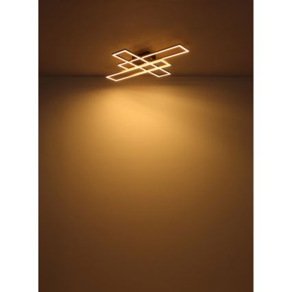 Globo - LED Plafon LED/30W/230V 3000K 60x80 cm czarny/złoty