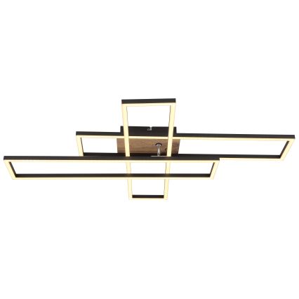 Globo - LED Plafon LED/40W/230V 3000K 60x80 cm czarny