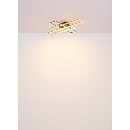 Globo - LED Plafon LED/40W/230V 3000K 60x80 cm czarny/zl.