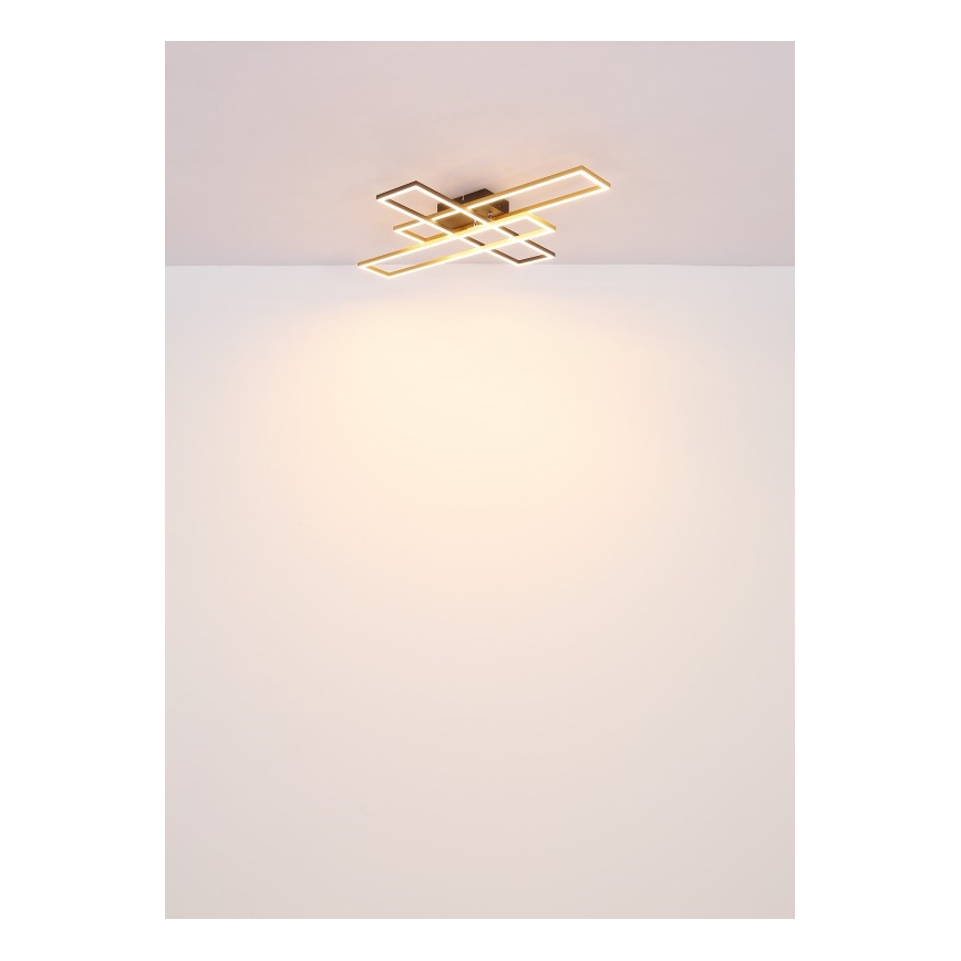 Globo - LED Plafon LED/40W/230V 3000K 60x80 cm czarny/zl.