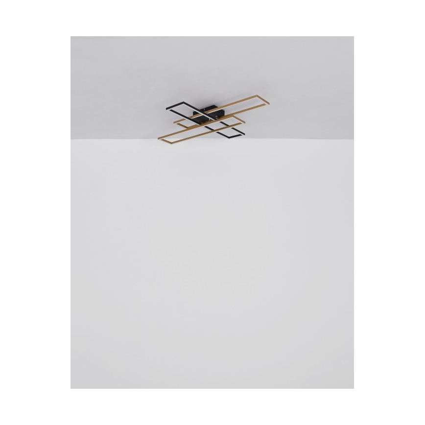 Globo - LED Plafon LED/40W/230V 3000K 60x80 cm czarny/zl.
