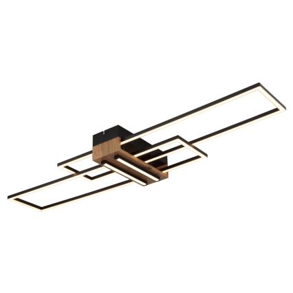 Globo - LED Plafon LED/40W/230V 3000K 25x100 cm czarny
