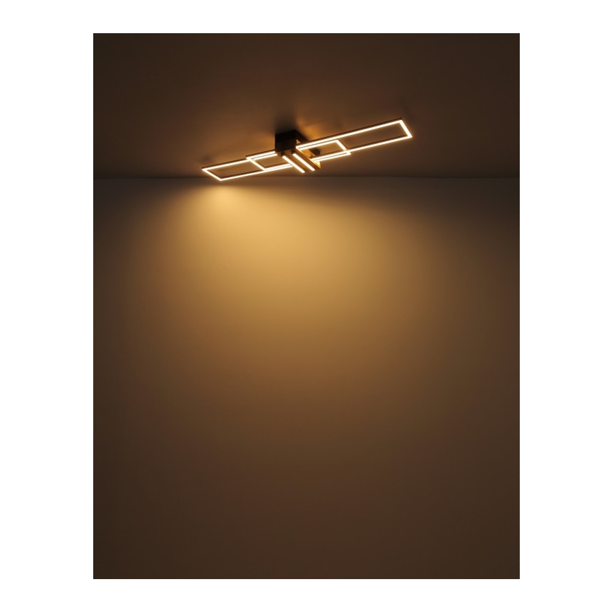 Globo - LED Plafon LED/40W/230V 3000K 25x100 cm czarny