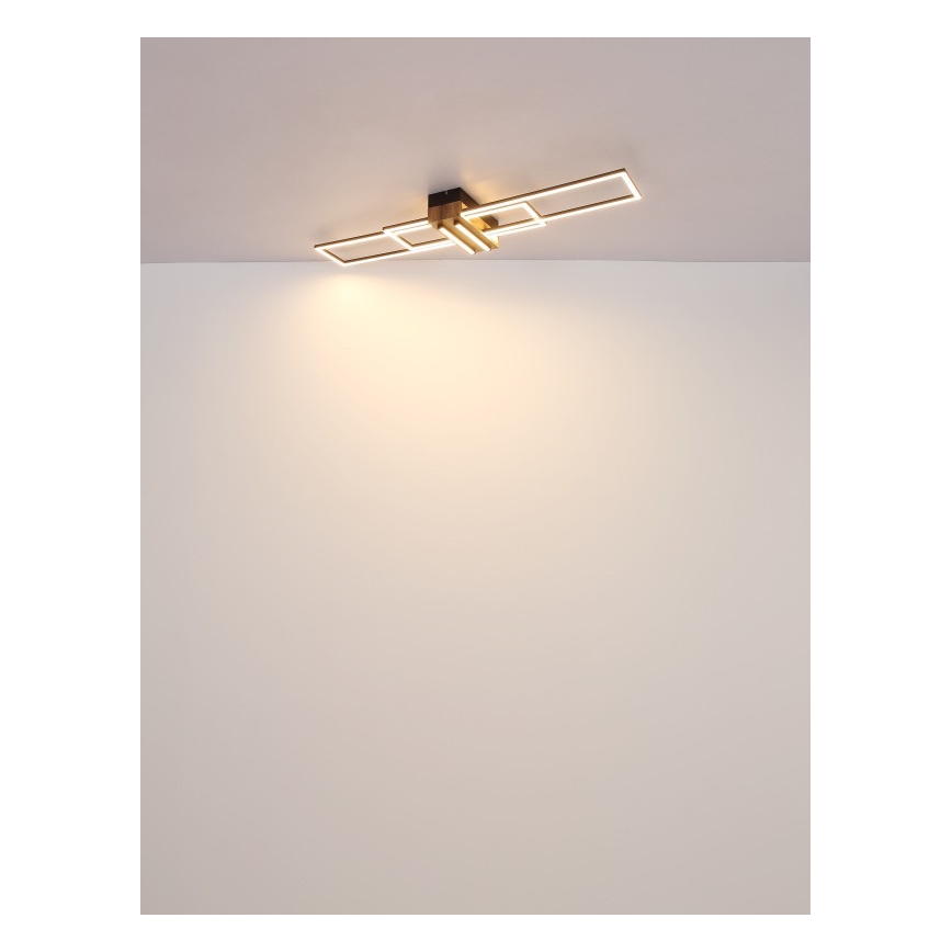 Globo - LED Plafon LED/40W/230V 3000K 25x100 cm czarny