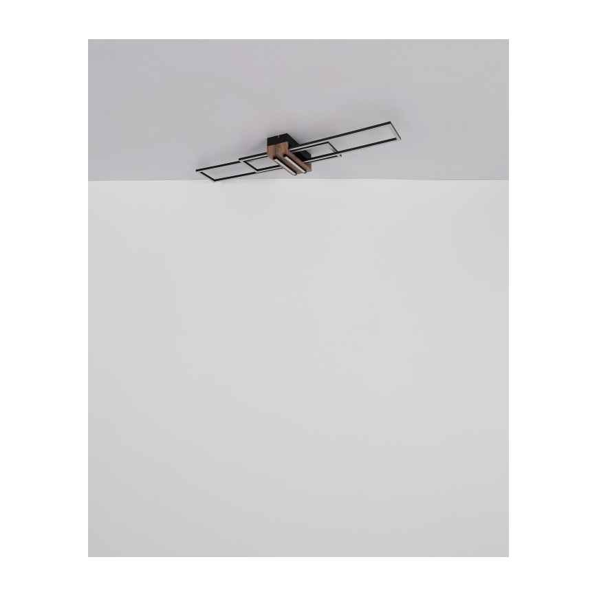 Globo - LED Plafon LED/40W/230V 3000K 25x100 cm czarny