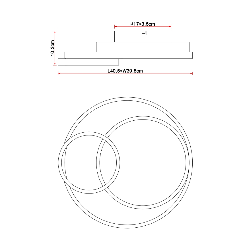 Globo - LED Plafon LED/36W/230V