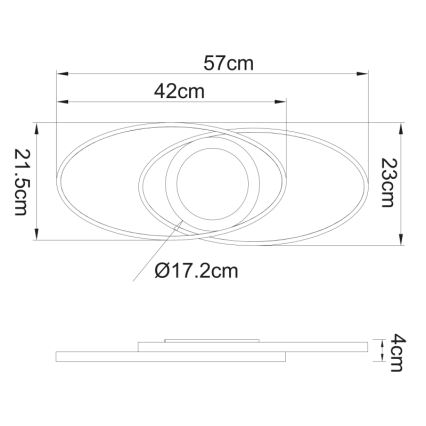 Globo - LED Plafon LED/24W/230V