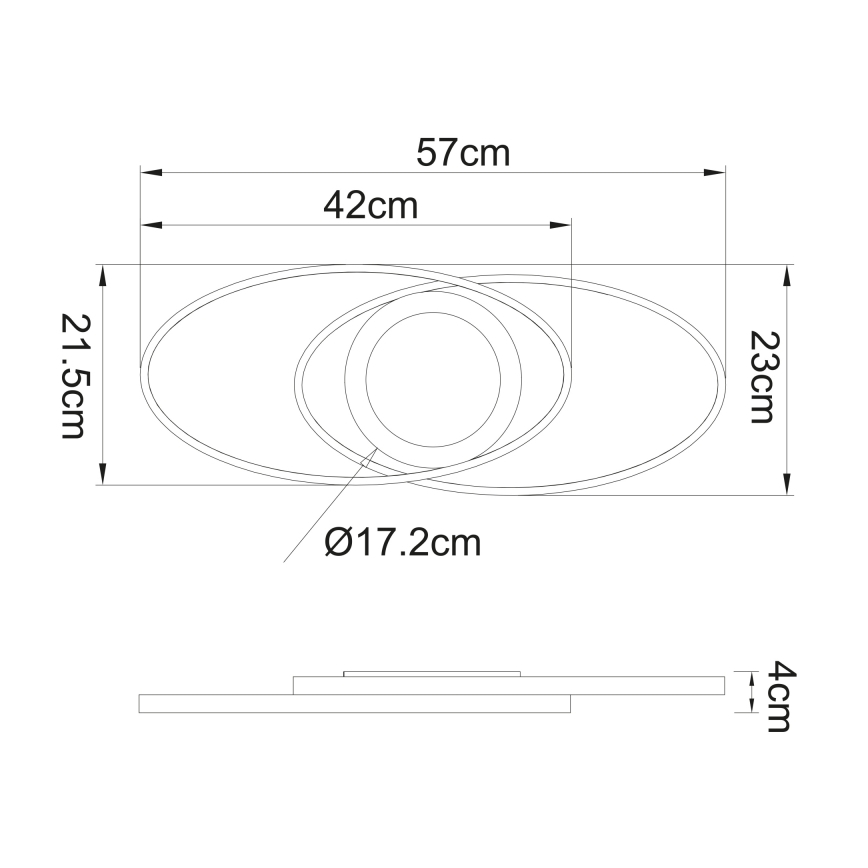 Globo - LED Plafon LED/24W/230V