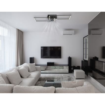 Globo - ściemnialna oprawa sufitowa LED z wentylatorem LED/38W/230V 3000-6500K + zdalne sterowanie