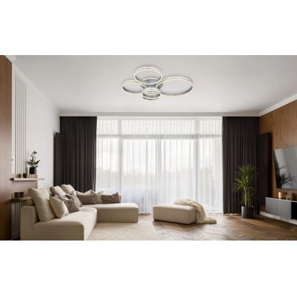 Globo - ściemnialna lampa sufitowa LED/120W/230V 2700-6000K 90x114 cm + pilot zdalnego sterowania