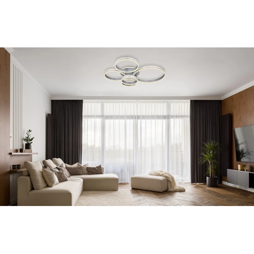 Globo - ściemnialna lampa sufitowa LED/120W/230V 2700-6000K 90x114 cm + pilot zdalnego sterowania