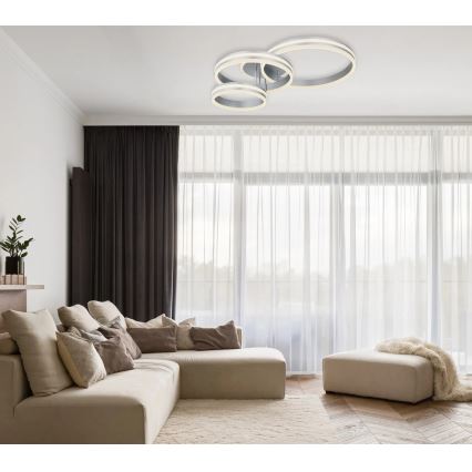 Globo - Ściemnialna lampa sufitowa LED/72W/230V 2700-6000K 60x80 cm + pilot zdalnego sterowania