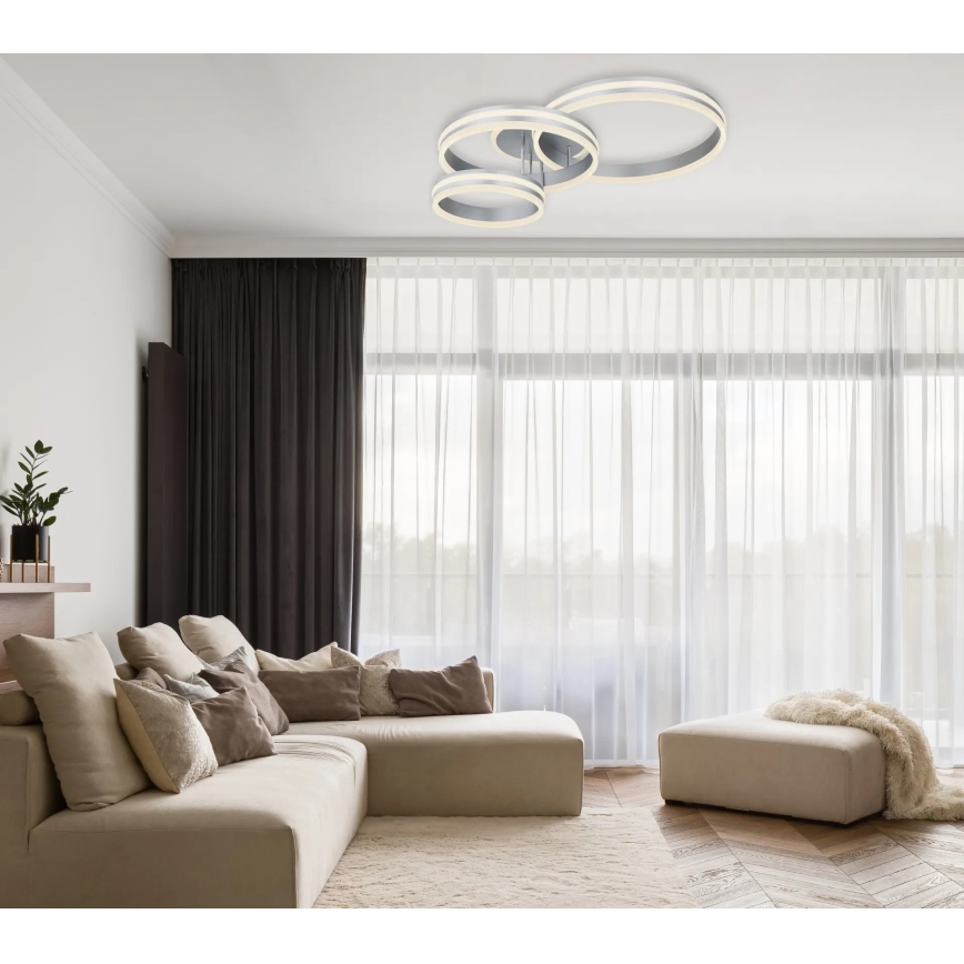 Globo - Ściemnialna lampa sufitowa LED/72W/230V 2700-6000K 60x80 cm + pilot zdalnego sterowania