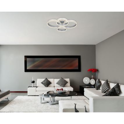 Globo - LED regulowane oświetlenie sufitowe LED/90W/230V 2700-6000K 68x85 cm + pilot do zdalnego sterowania