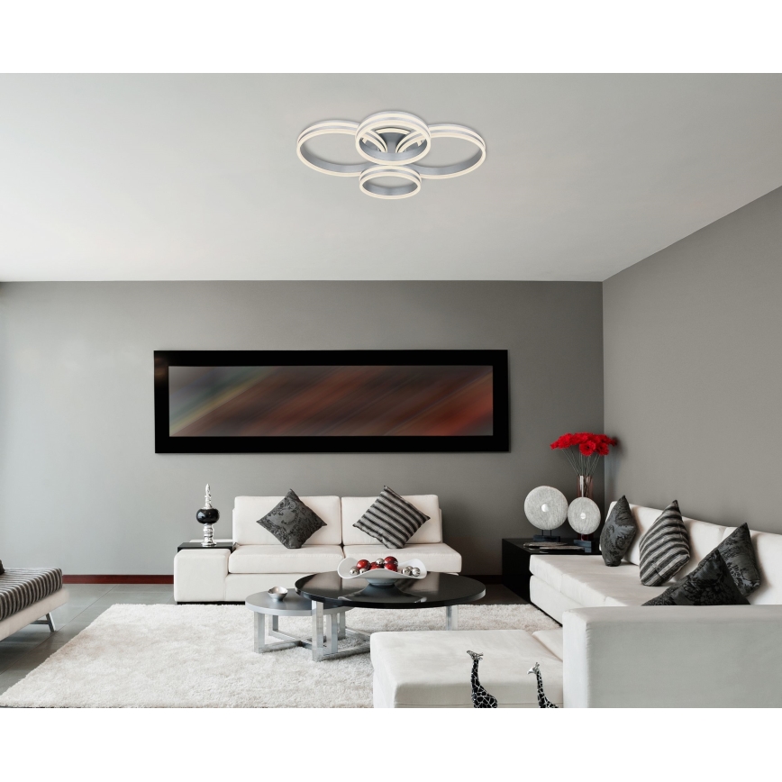 Globo - LED Plafon ściemnialny LED/90W/230V 2700-6000K 68x85 cm + pilot zdalnego sterowania
