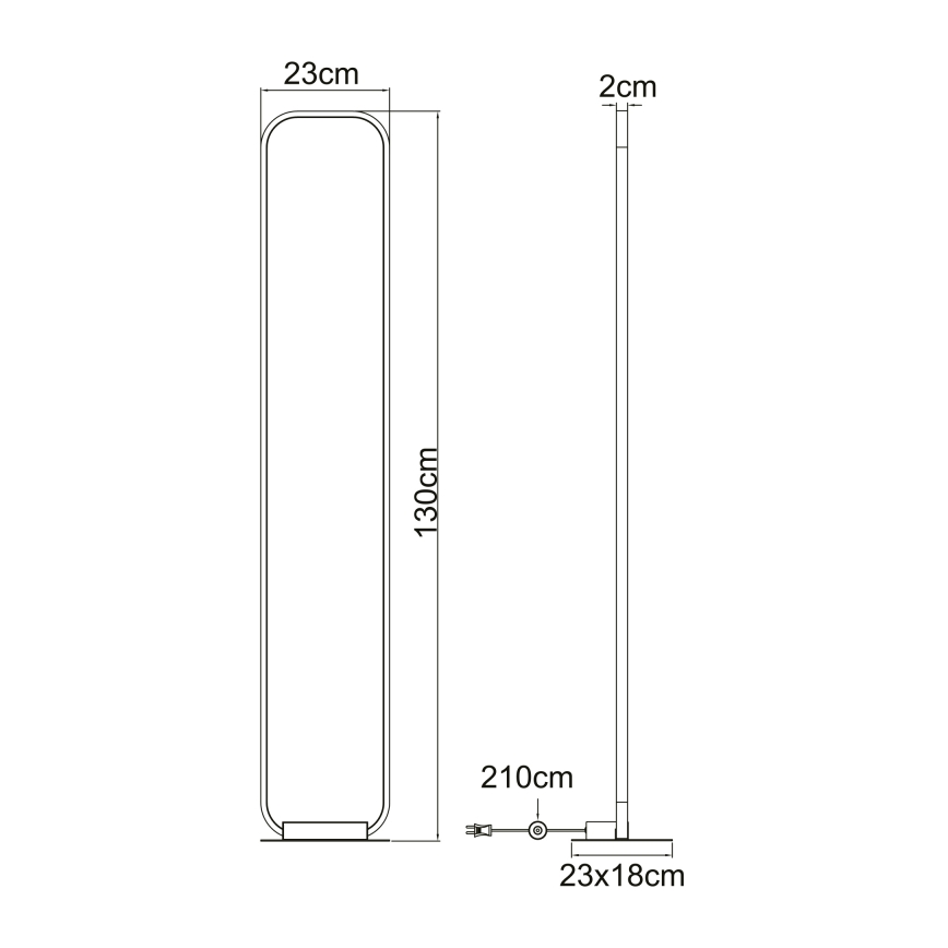 Globo - LED Lampa podłogowa LED/24W/230V