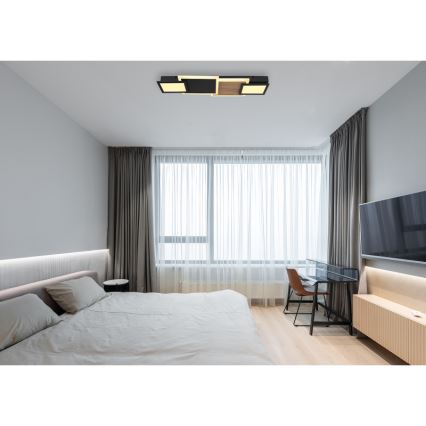 Globo 67279-30 - Plafon LED CAROLINE LED/30W/230V 25x71,5 cm beżowy/czarny