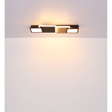 Globo 67279-30 - Plafon LED CAROLINE LED/30W/230V 25x71,5 cm beżowy/czarny