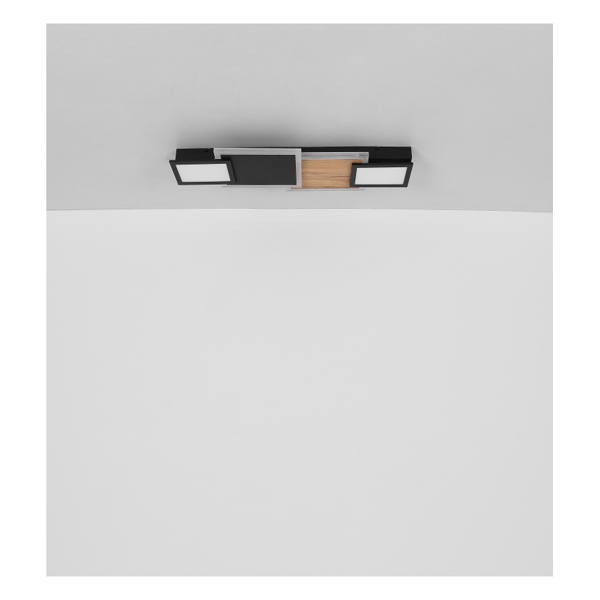 Globo 67279-30 - Plafon LED CAROLINE LED/30W/230V 25x71,5 cm beżowy/czarny