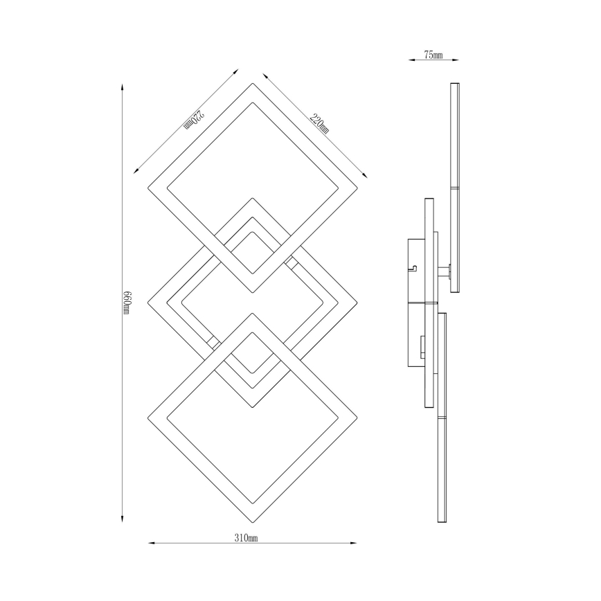 Globo - LED Żyrandol natynkowy LED/30W/230V