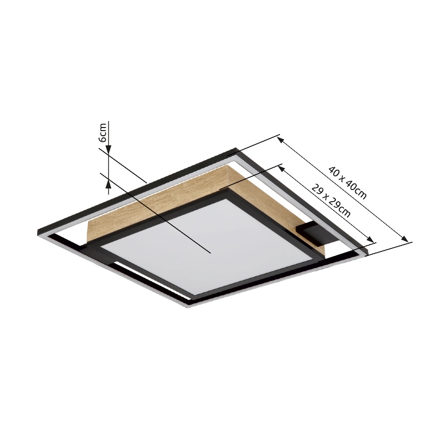 Globo - LED Plafon ściemnialny LED/40W/230V 2700-6500K + zdalne sterowanie