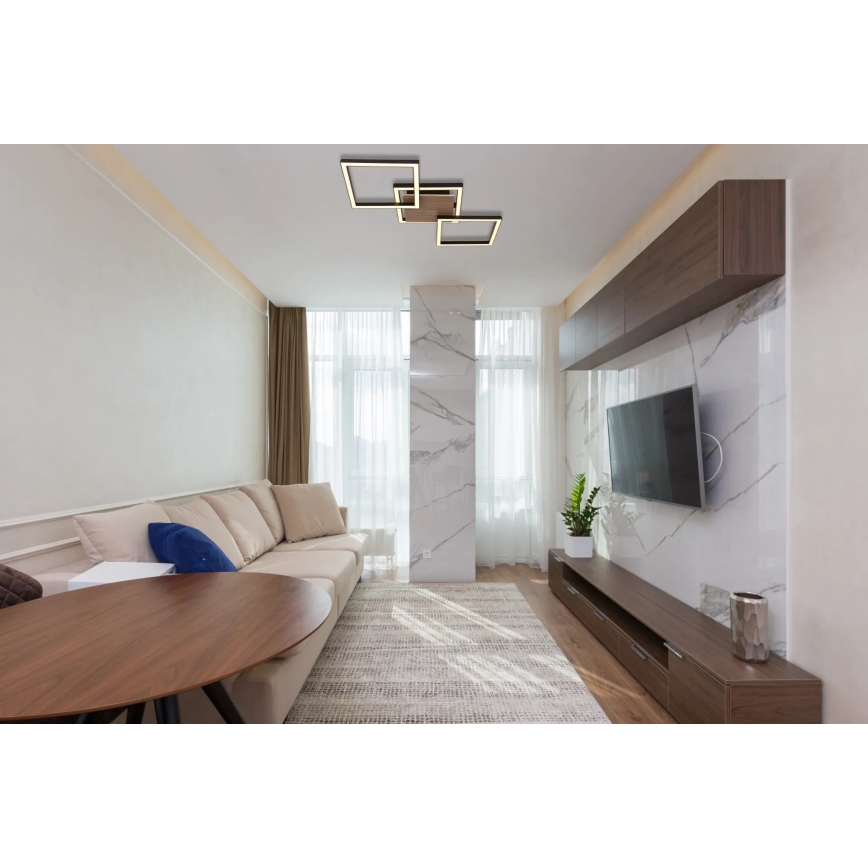 Globo - Oprawa sufitowa LED 24 W, 230 V, 3000 K, 27,5 x 63 cm