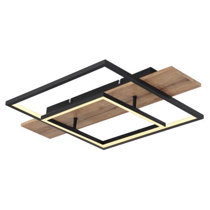 Globo 67289D - ściemnialna lampa sufitowa LED VANNI LED/24W/230V 40x60 cm brązowo-czarna