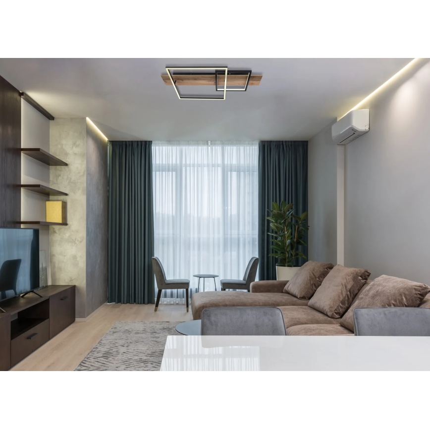 Globo 67289D1 - Plafon sufitowy LED VANNI LED/24W/230V 40x75 cm brązowy/czarny