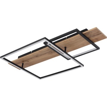 Globo 67289D1 - Plafon sufitowy LED VANNI LED/24W/230V 40x75 cm brązowy/czarny