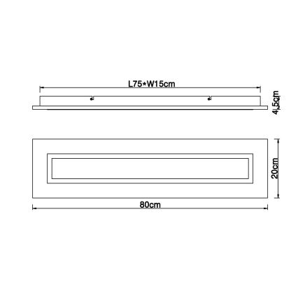 Globo - LED Plafon LED/24W/230V