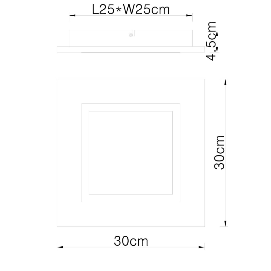 Globo - LED Plafon LED/12W/230V