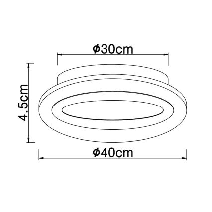 Globo - LED Plafon LED/15W/230V