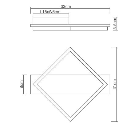 Globo - LED Plafon LED/12W/230V