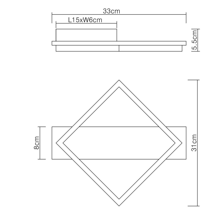 Globo - LED Plafon LED/12W/230V