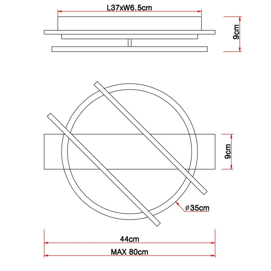 Globo - LED Plafon LED/32W/230V