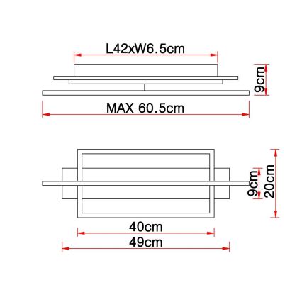 Globo - LED Plafon LED/28W/230V