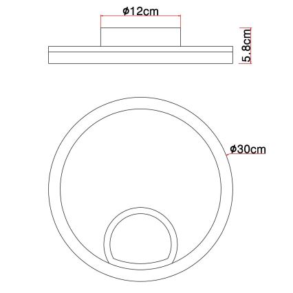 Globo - LED Plafon LED/12W/230V