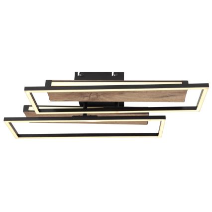 Globo 67299D1 - Oprawa sufitowa LED COLLI LED/48W/230V 52x60 cm brązowy/czarny