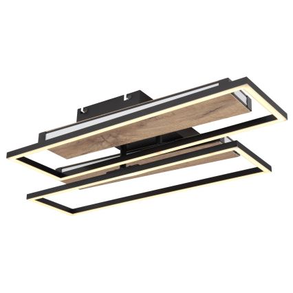 Globo 67299D1 - Oprawa sufitowa LED COLLI LED/48W/230V 52x60 cm brązowy/czarny