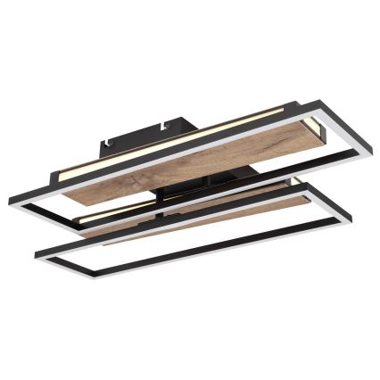Globo 67299D1 - Oprawa sufitowa LED COLLI LED/48W/230V 52x60 cm brązowy/czarny