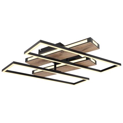 Globo 67299D1 - Oprawa sufitowa LED COLLI LED/48W/230V 52x60 cm brązowy/czarny