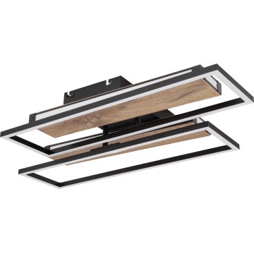 Globo 67299D1 - Oprawa sufitowa LED COLLI LED/48W/230V 52x60 cm brązowy/czarny