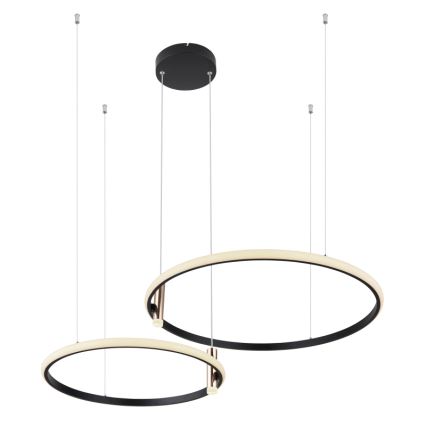 Globo - LED Żyrandol ściemnialny na lince LED/55W/230V 2700-6000K czarny + zdalne sterowanie