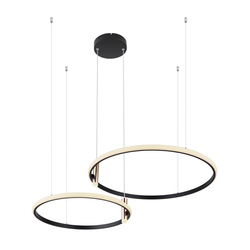 Globo - LED Żyrandol ściemnialny na lince LED/55W/230V 2700-6000K czarny + zdalne sterowanie