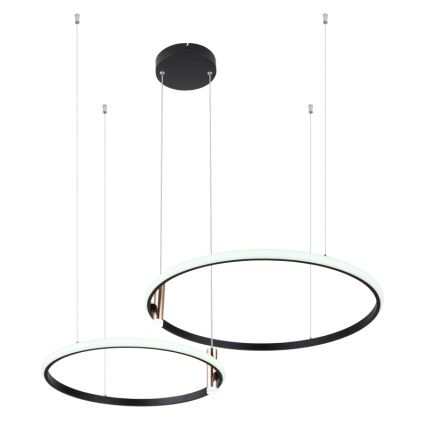 Globo - LED Żyrandol ściemnialny na lince LED/55W/230V 2700-6000K czarny + zdalne sterowanie