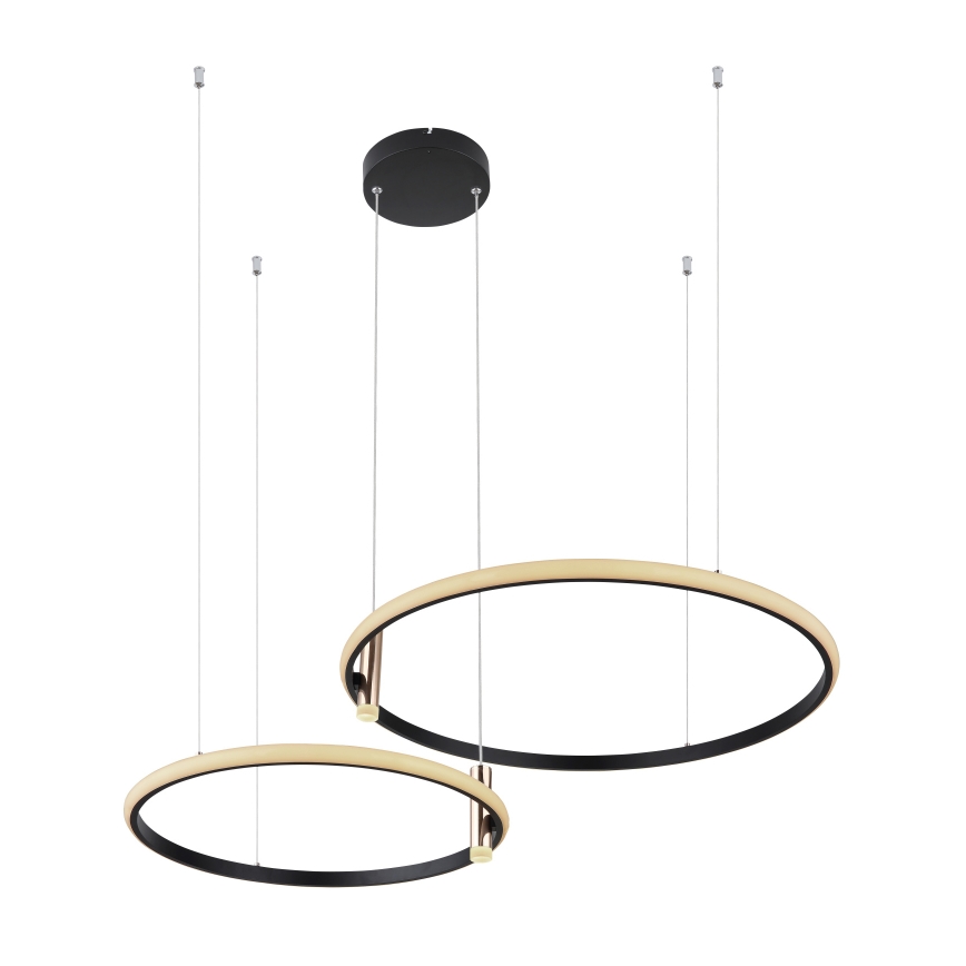 Globo - LED Żyrandol ściemnialny na lince LED/55W/230V 2700-6000K czarny + zdalne sterowanie