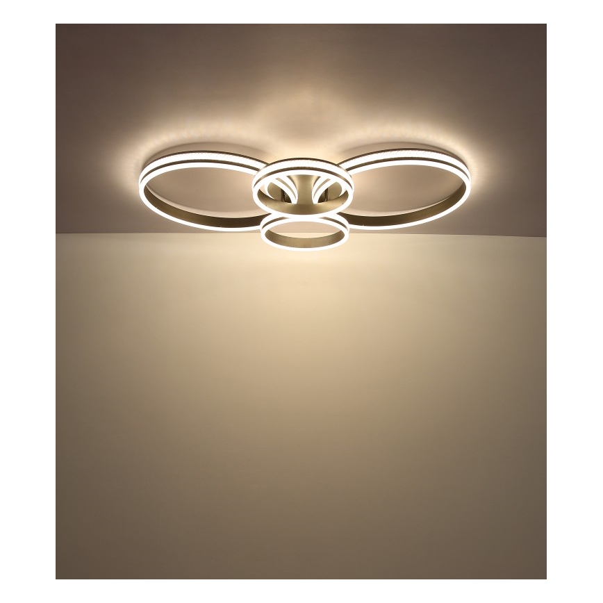 Globo - LED Plafon LED/39W/230V 2700/4500/6500K 106x60 cm antracyt