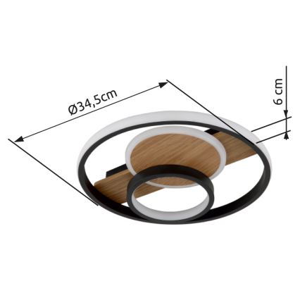Globo - LED Plafon LED/24W/230V