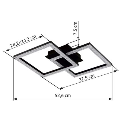 Globo - LED Plafon LED/20W/230V
