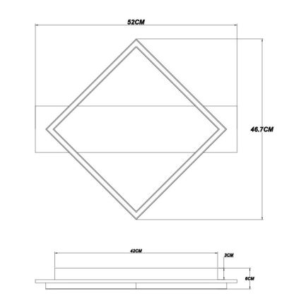 Globo - LED Plafon LED/18W/230V